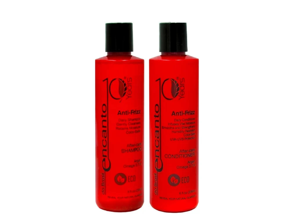 Zestaw szampon i odżywka Encanto do Brasil Anti Frizz po keratynowym prostowaniu włosów 2x236 ml