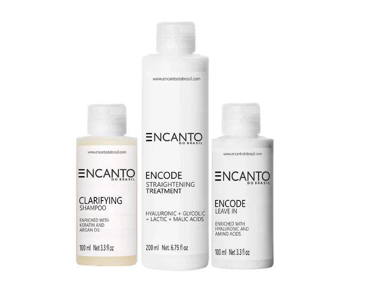 Zestaw do keratynowego prostowania włosów Encanto do Brasil Encode